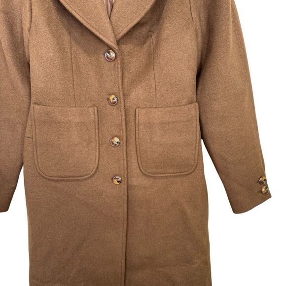 NEW L’Academie x Marianna Long Coat Espresso Brown Size Large - Picture 7 of 10